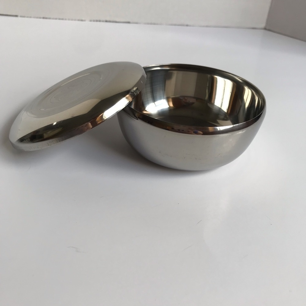 New - Korean Mini Steel Rice Bowl With Lid.